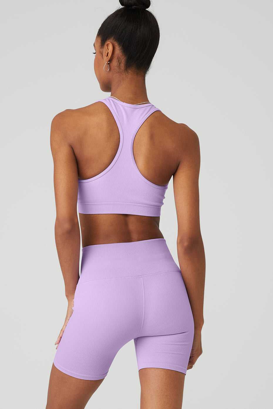 Soutien Gorge Alo Yoga Seamless Ribbed Violette Femme | ULJ-93249532