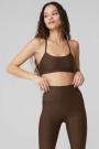 Soutien Gorge Alo Yoga Airlift Intrigue Jaune Clair Femme | MKZ-14108044