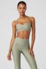 Soutien Gorge Alo Yoga Airlift Intrigue Jaune Clair Femme | MKZ-14108044