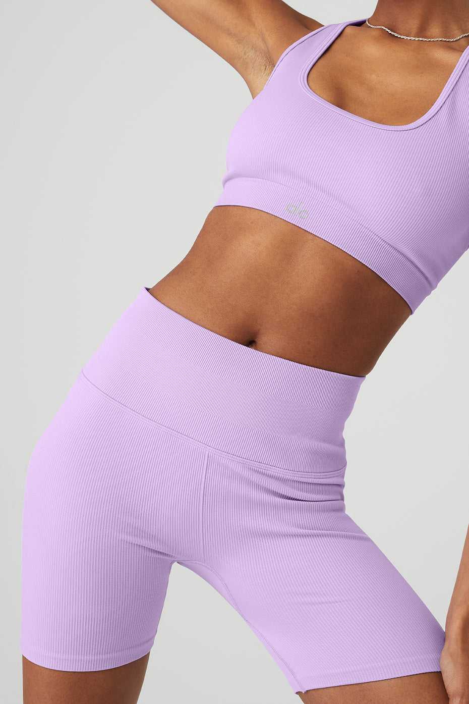 Soutien Gorge Alo Yoga Seamless Ribbed Violette Femme | ULJ-93249532