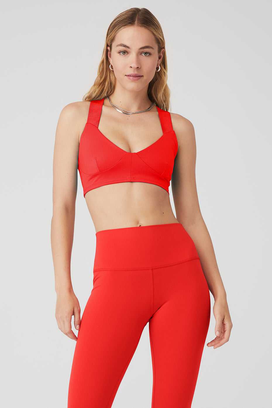 Soutien Gorge Alo Yoga Airbrush Rev It Up Rouge Femme | KAB-21525889