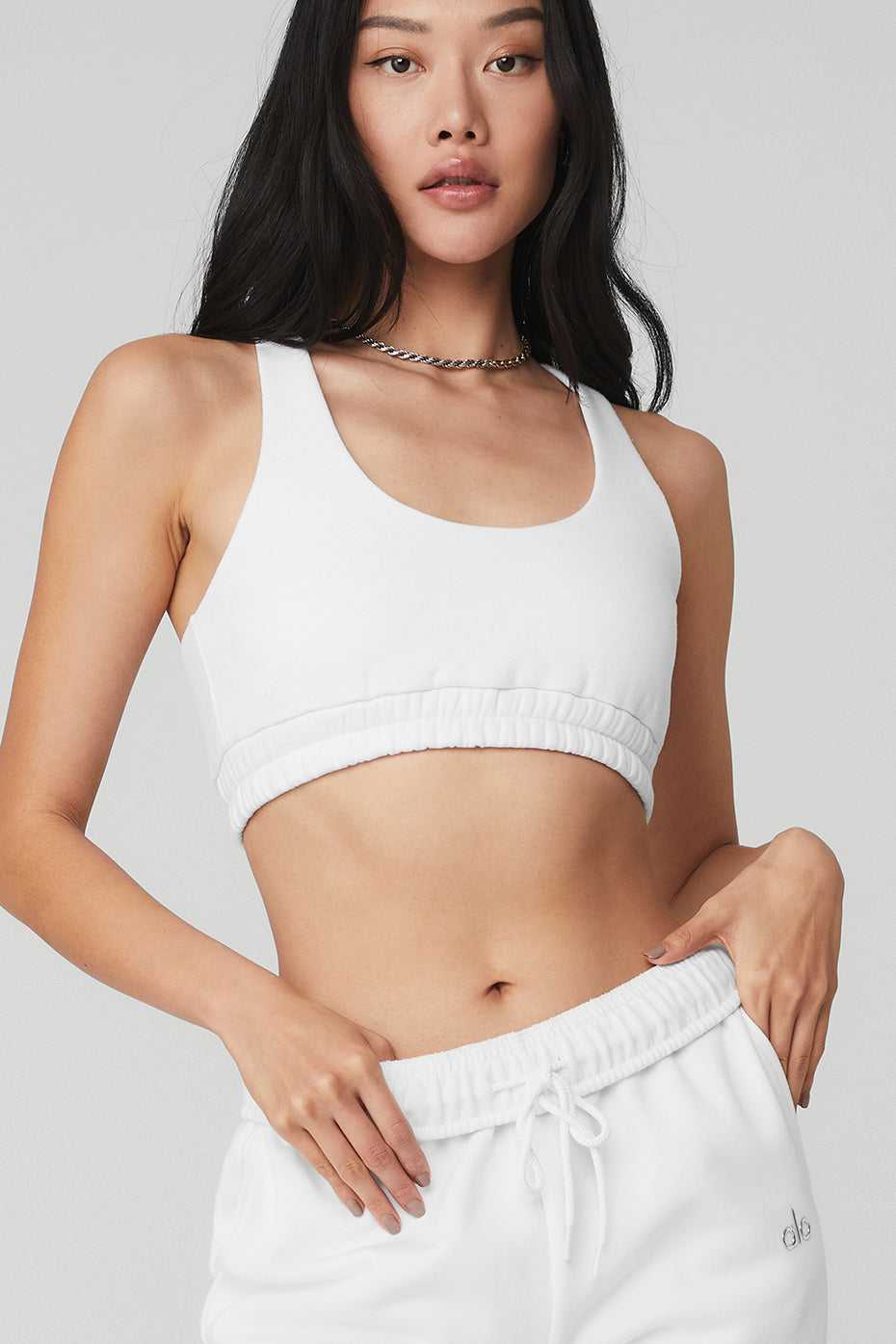 Soutien Gorge Alo Yoga Scoop Neck Blanche Femme | BLM-83204607