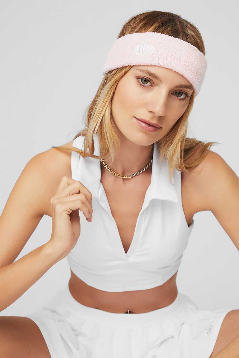 Soutien Gorge Alo Yoga Charmed Collar Blanche Femme | ZYZ-91425334