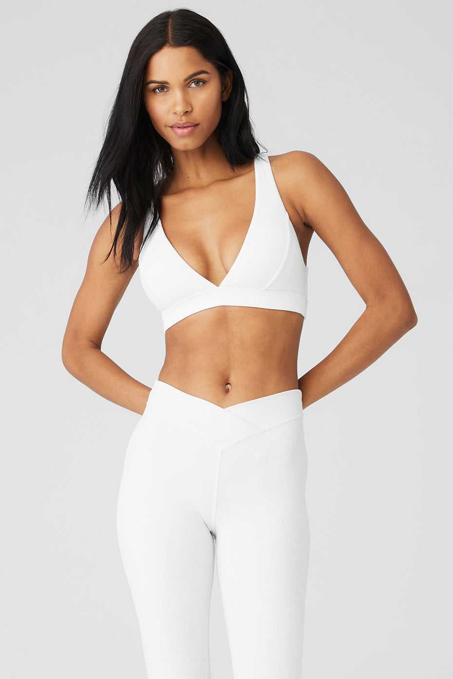 Soutien Gorge Alo Yoga Alosoft Show Stopper Blanche Femme | IKZ-80603241