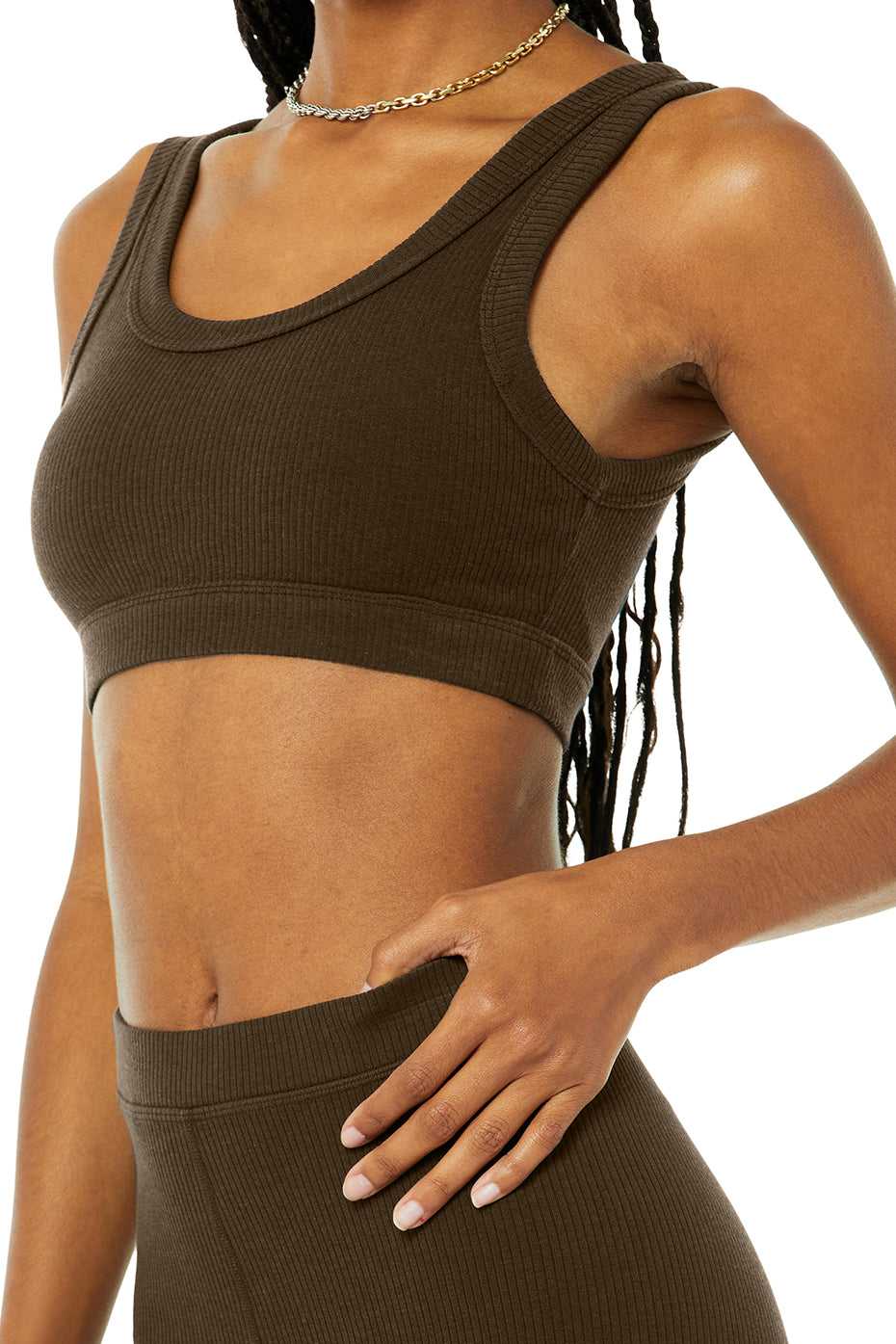 Soutien Gorge Alo Yoga Wellness Espresso Femme | BRE-69914730