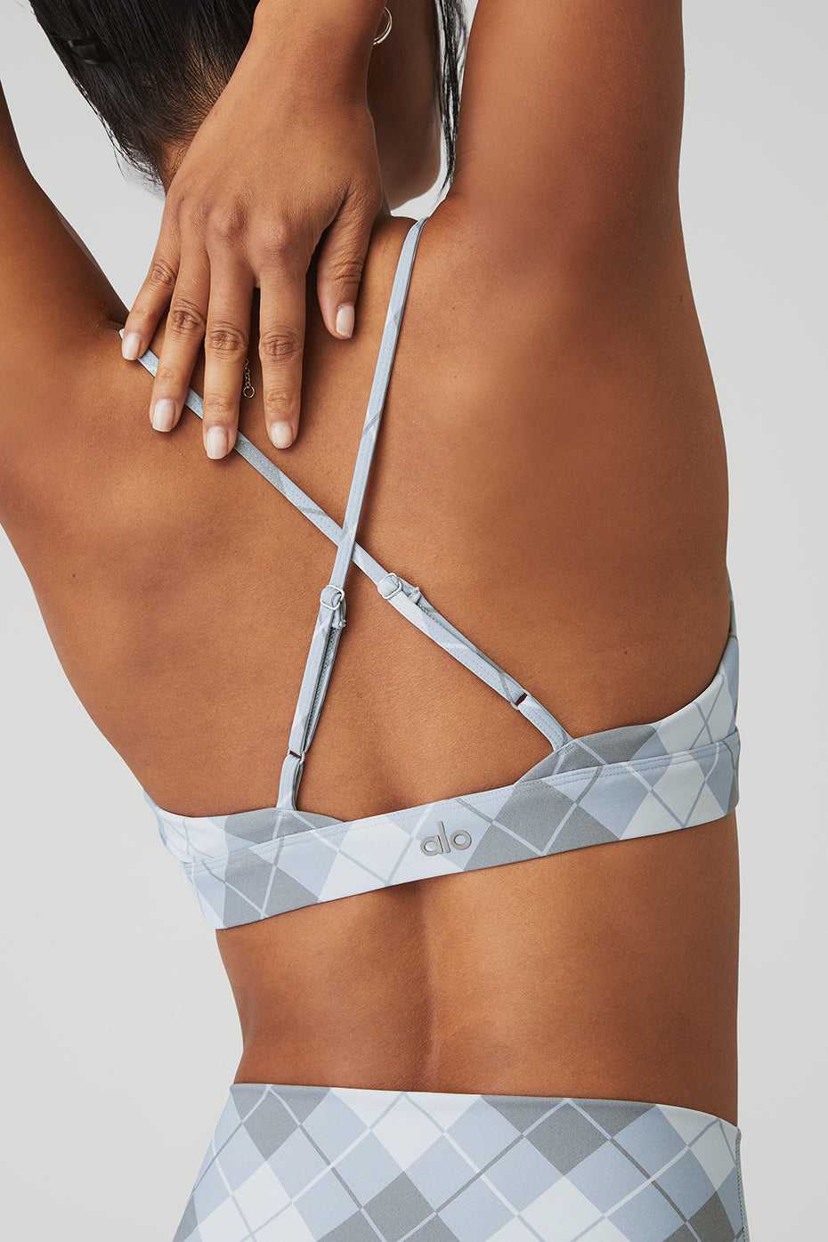 Soutien Gorge Alo Yoga Vapor Argyle Splendor Gravel Femme | YOA-72216346