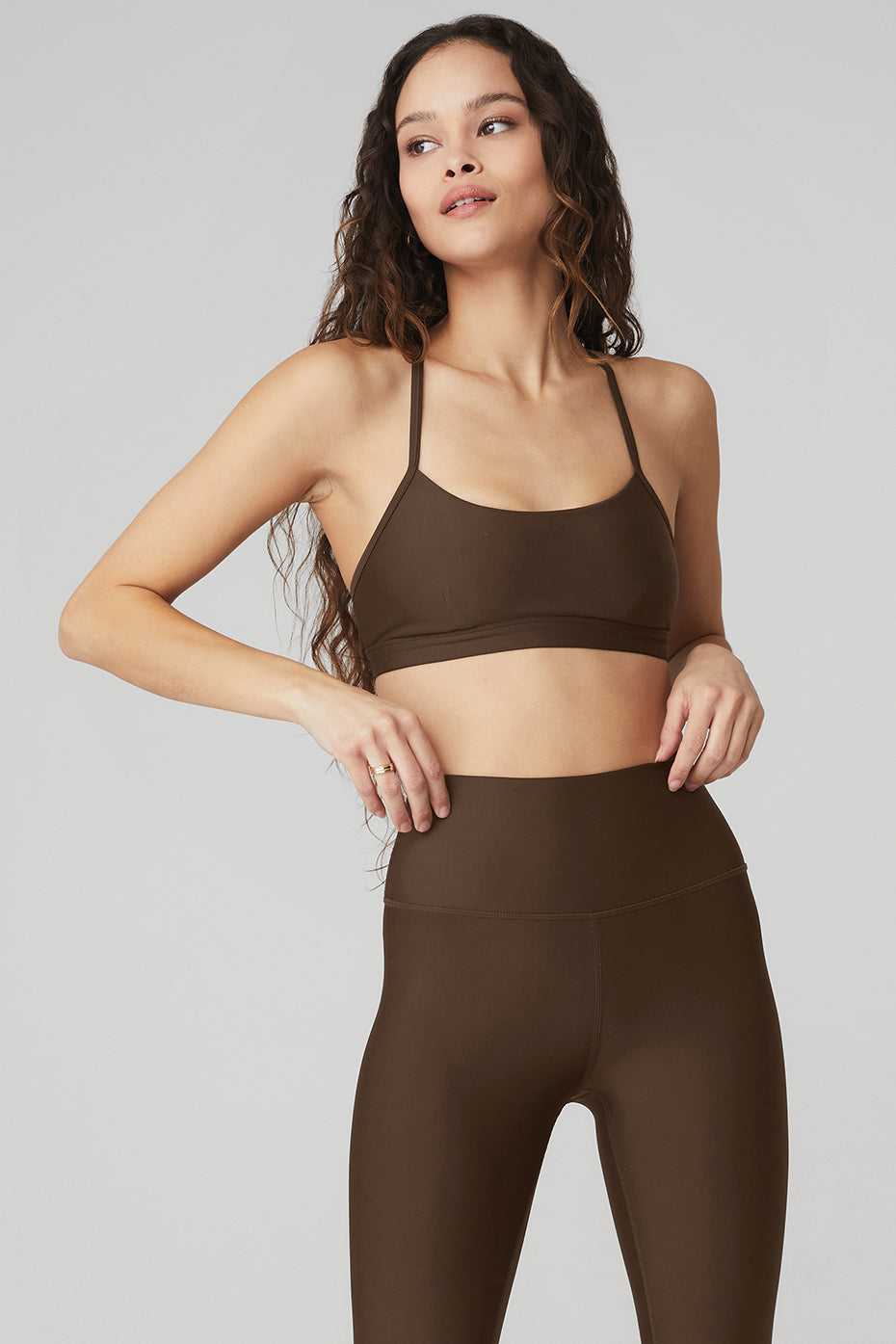 Soutien Gorge Alo Yoga Airlift Intrigue Espresso Femme | ICP-31926629