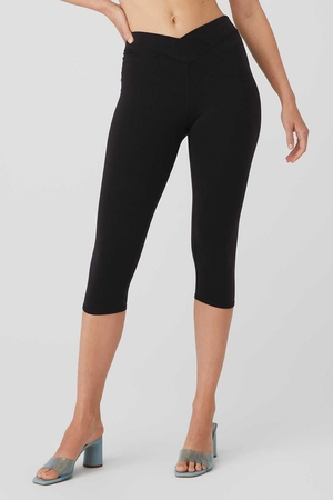 Pantalons Capri Alo Yoga Airbrush V-Cut Defineri Noir Femme | LUT-60480029