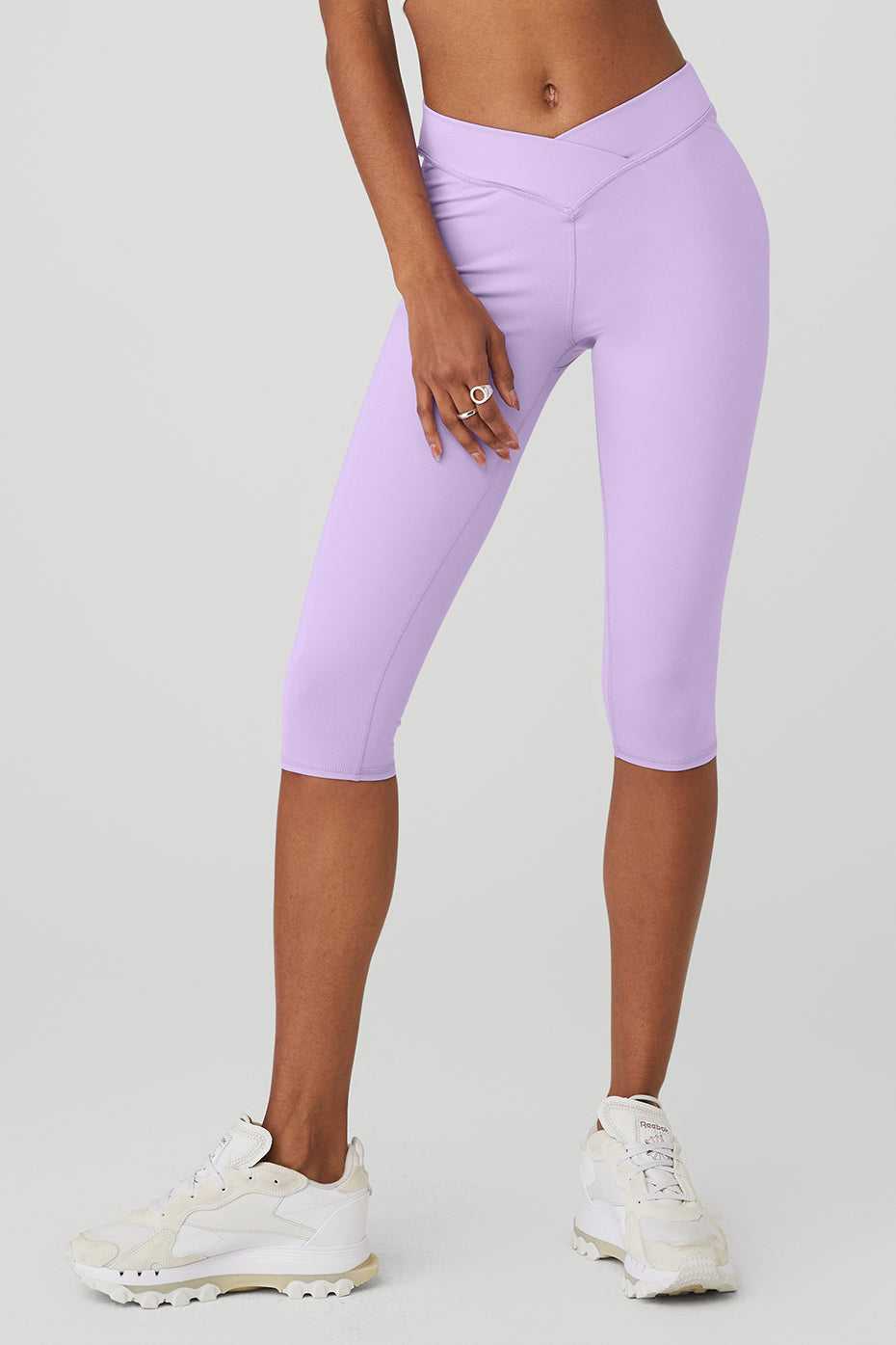 Pantalons Capri Alo Yoga Airbrush V-Cut Defineri Violette Femme | MHC-15318432