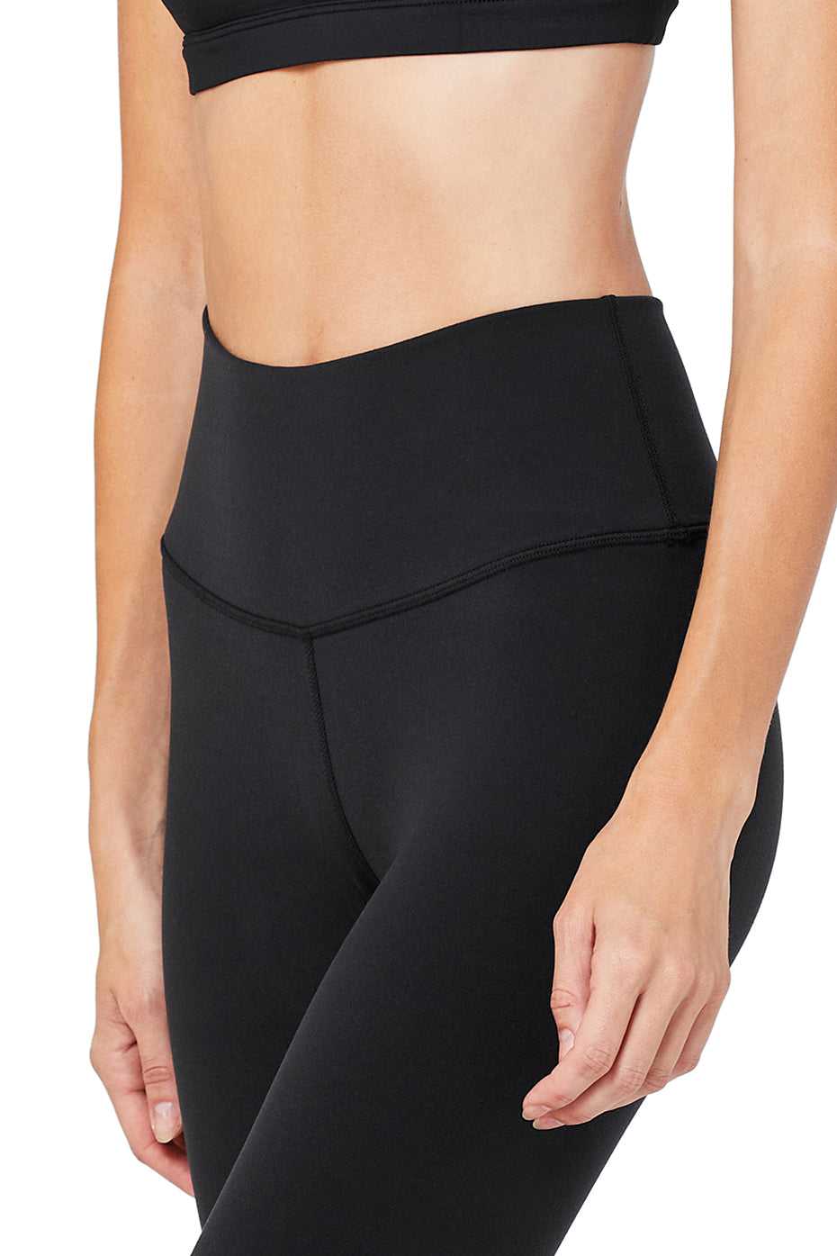 Pantalons Capri Alo Yoga Alo Yoga High-Waist Airbrushris Noir Femme | QIY-44977441