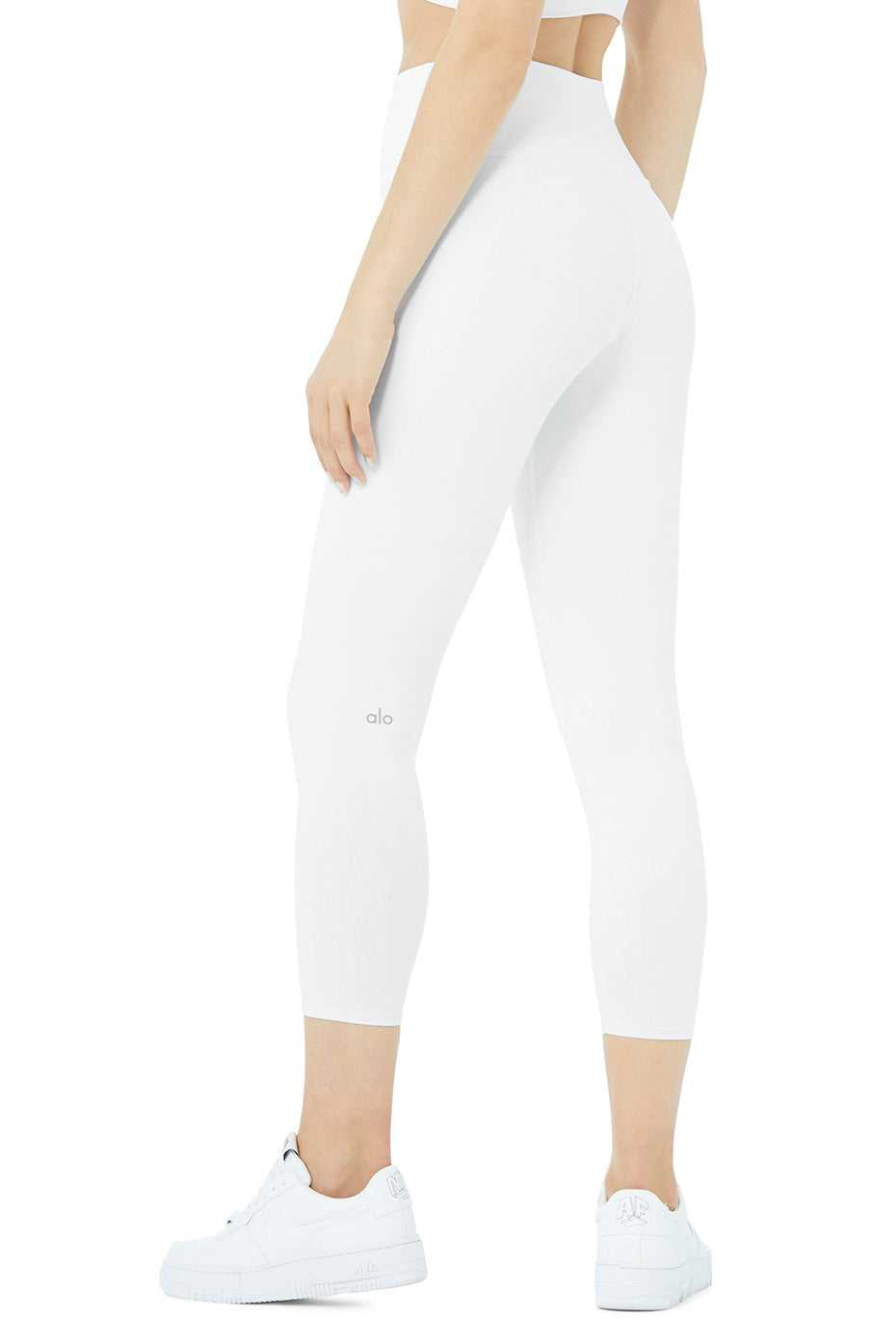 Pantalons Capri Alo Yoga Alo Yoga High-Waist Airbrushris Blanche Femme | ZJP-02875654