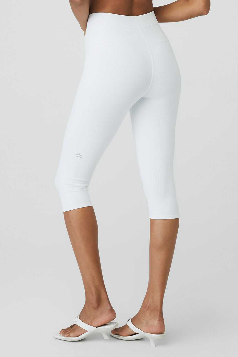 Pantalons Capri Alo Yoga Airbrush V-Cut Defineri Blanche Femme | BUW-97684262