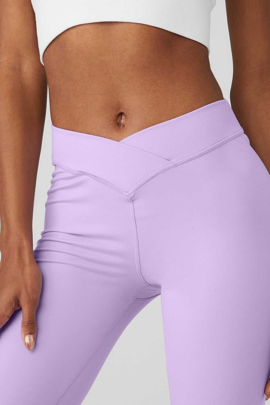 Pantalons Capri Alo Yoga Airbrush V-Cut Defineri Violette Femme | MHC-15318432