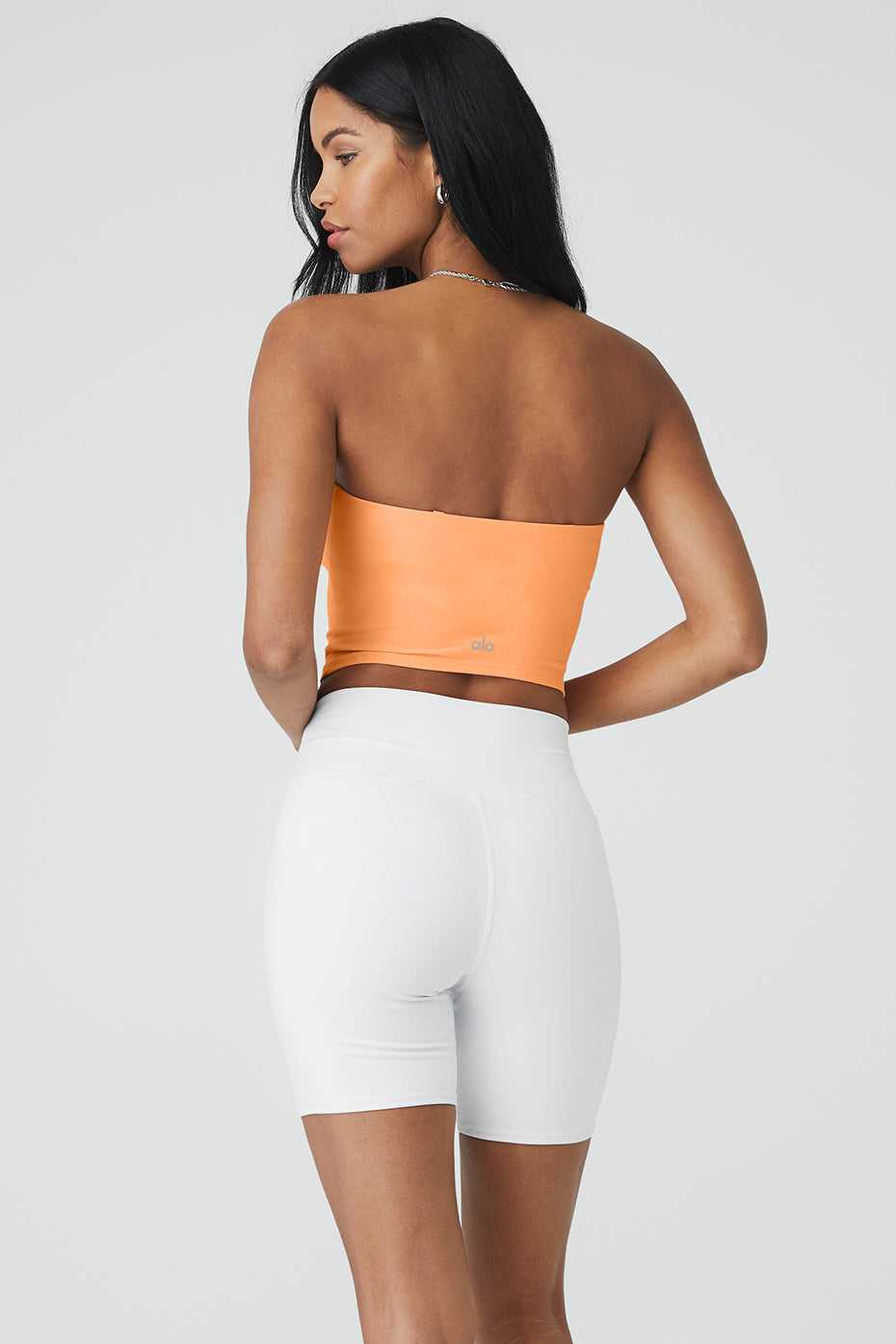 Hauts Courts Alo Yoga Alosoft Convertible Sunkissed Bandeau Cantaloupe Femme | HZZ-29022275