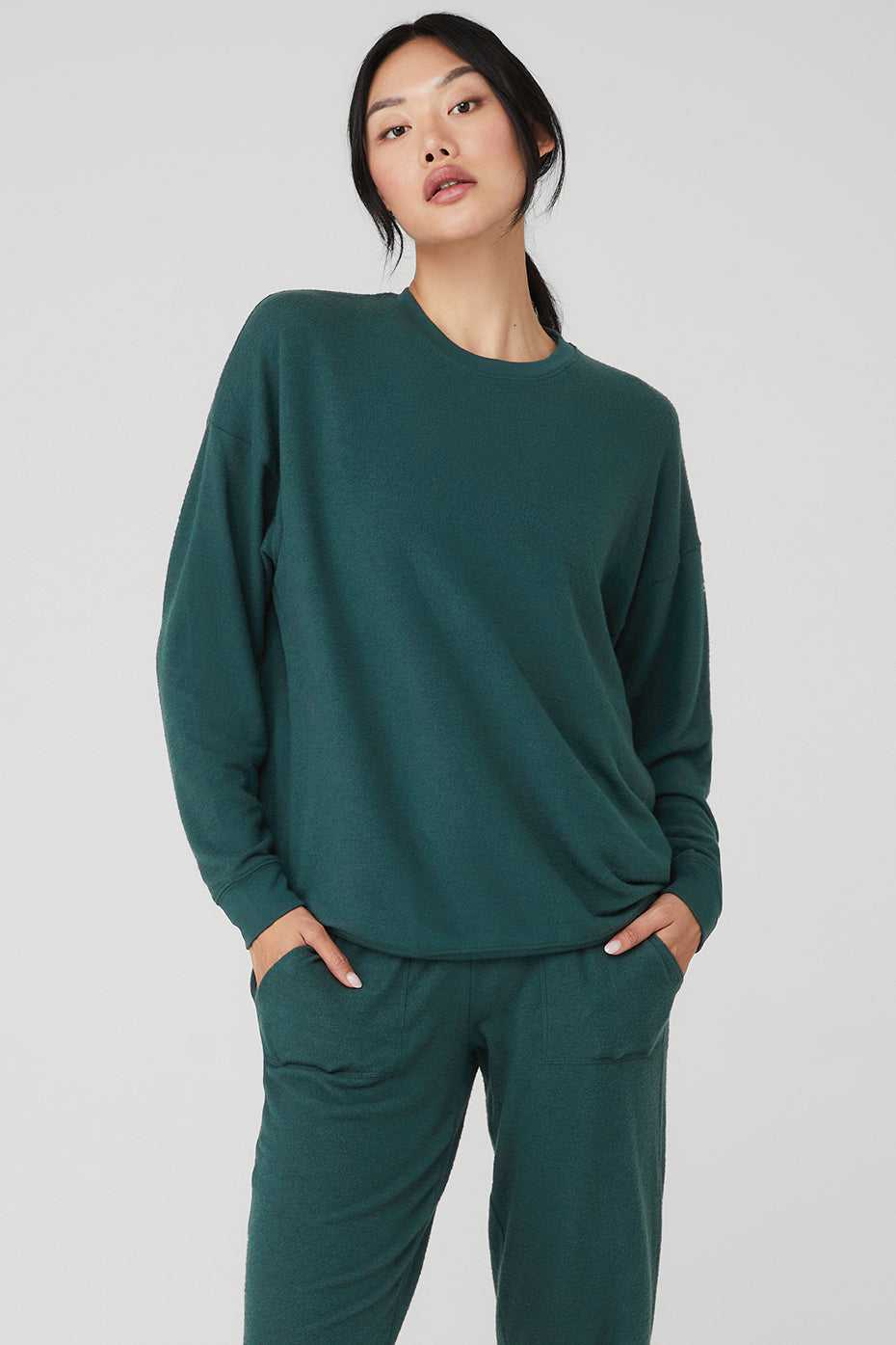 Debardeur Alo Yoga Soho Pullover Vert Femme | PLX-38024397