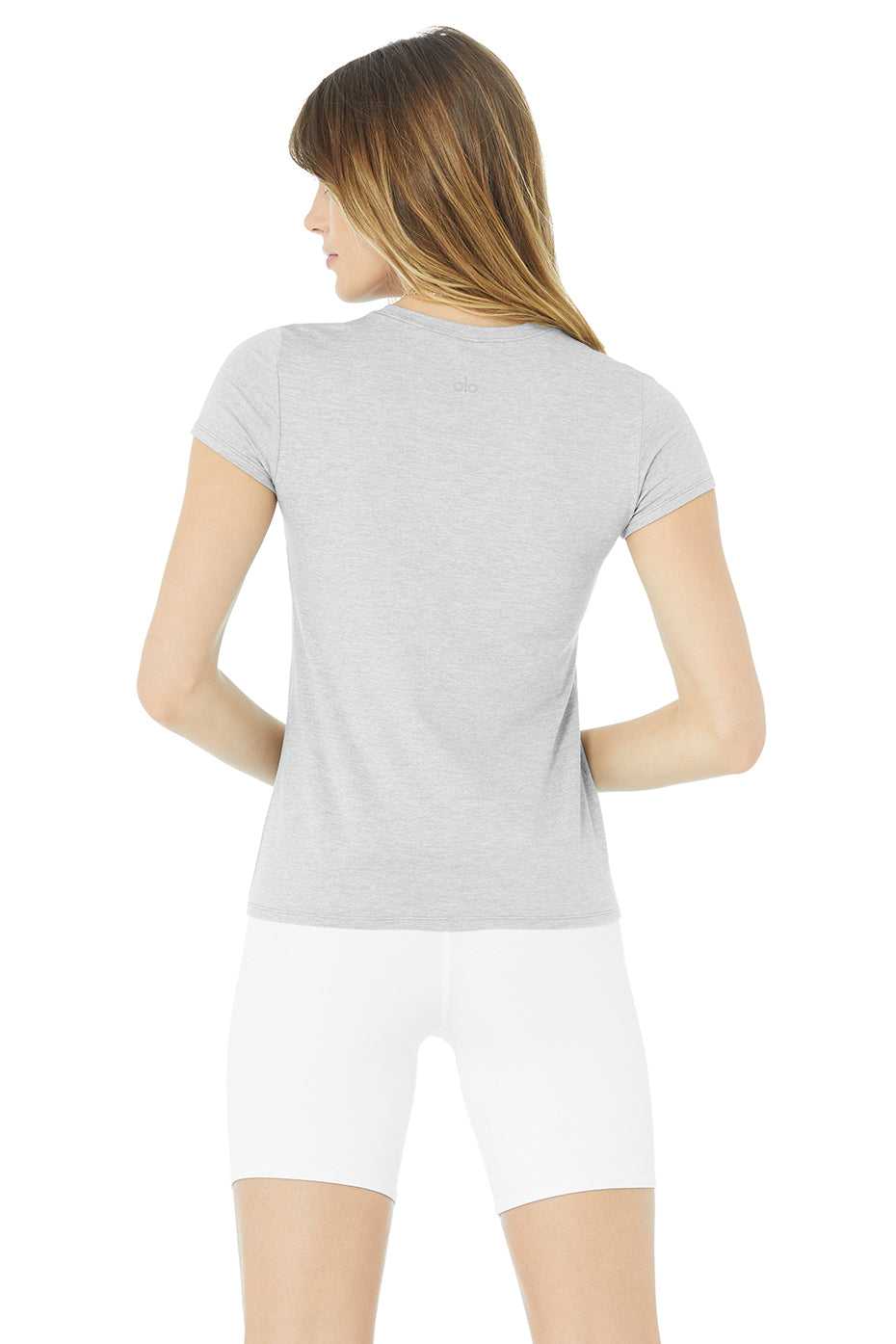 Debardeur Alo Yoga Alosoft Finesse Tee Grise Femme | TBT-70346782