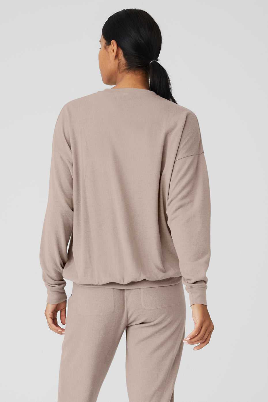 Debardeur Alo Yoga Soho Pullover Grise Marron Femme | IHZ-20395575