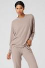 Debardeur Alo Yoga Soho Pullover Grise Femme | EZT-68467313