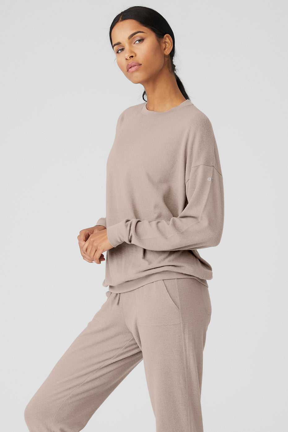 Debardeur Alo Yoga Soho Pullover Grise Marron Femme | IHZ-20395575