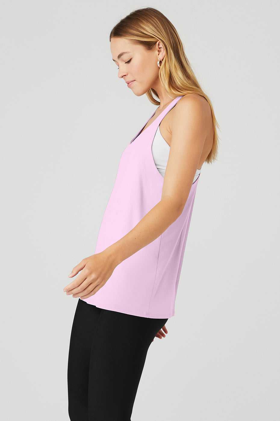 Debardeur Alo Yoga Don't Get It Twisted Rose Femme | NNJ-71531034