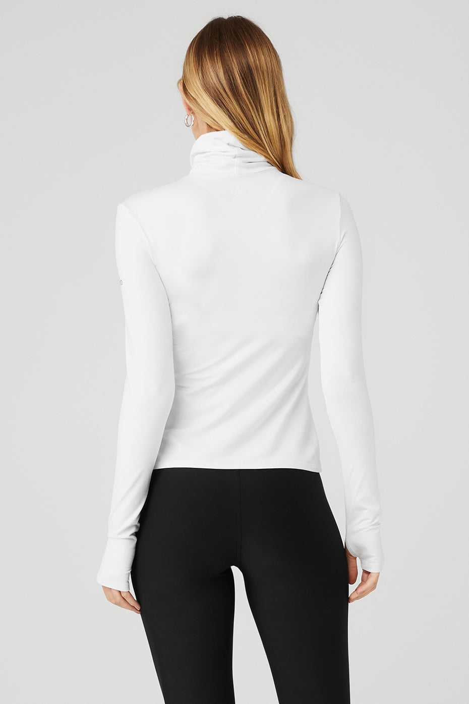 Debardeur Alo Yoga Alosoft Protection Turtleneck Blanche Femme | XQD-47169705