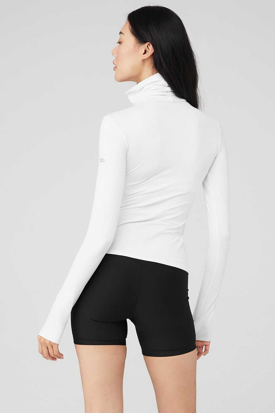 Debardeur Alo Yoga Alosoft Refine Turtleneck Blanche Femme | GMS-26418902