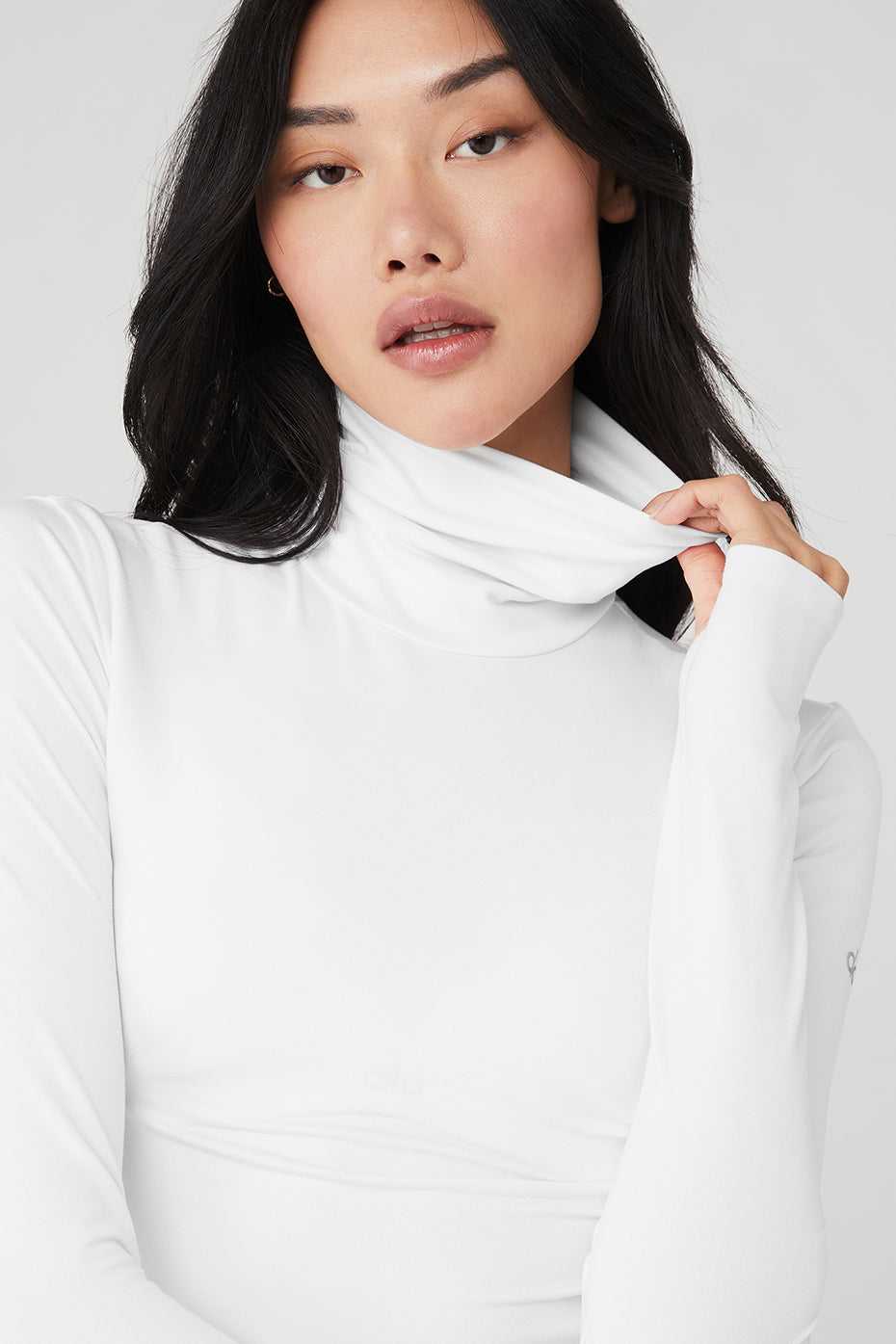 Debardeur Alo Yoga Alosoft Refine Turtleneck Blanche Femme | GMS-26418902