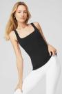 Debardeur Alo Yoga Ribbed Minimalist Espresso Femme | UQP-80323474