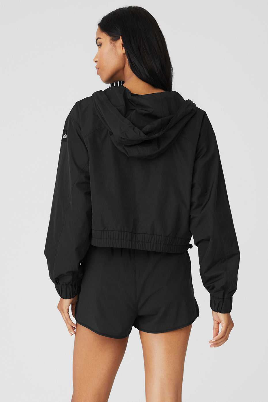 Sweat a Capuche Alo Yoga International Anorak Noir Femme | XUB-05147971