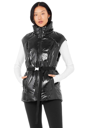 Gilet Alo Yoga Stunner Puffer Noir Femme | IWL-83766136