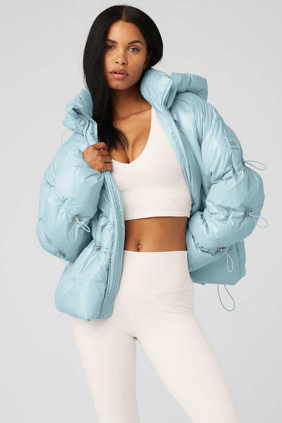 Vestes Alo Yoga Stunner Puffer Bleu Femme | KYP-72200747