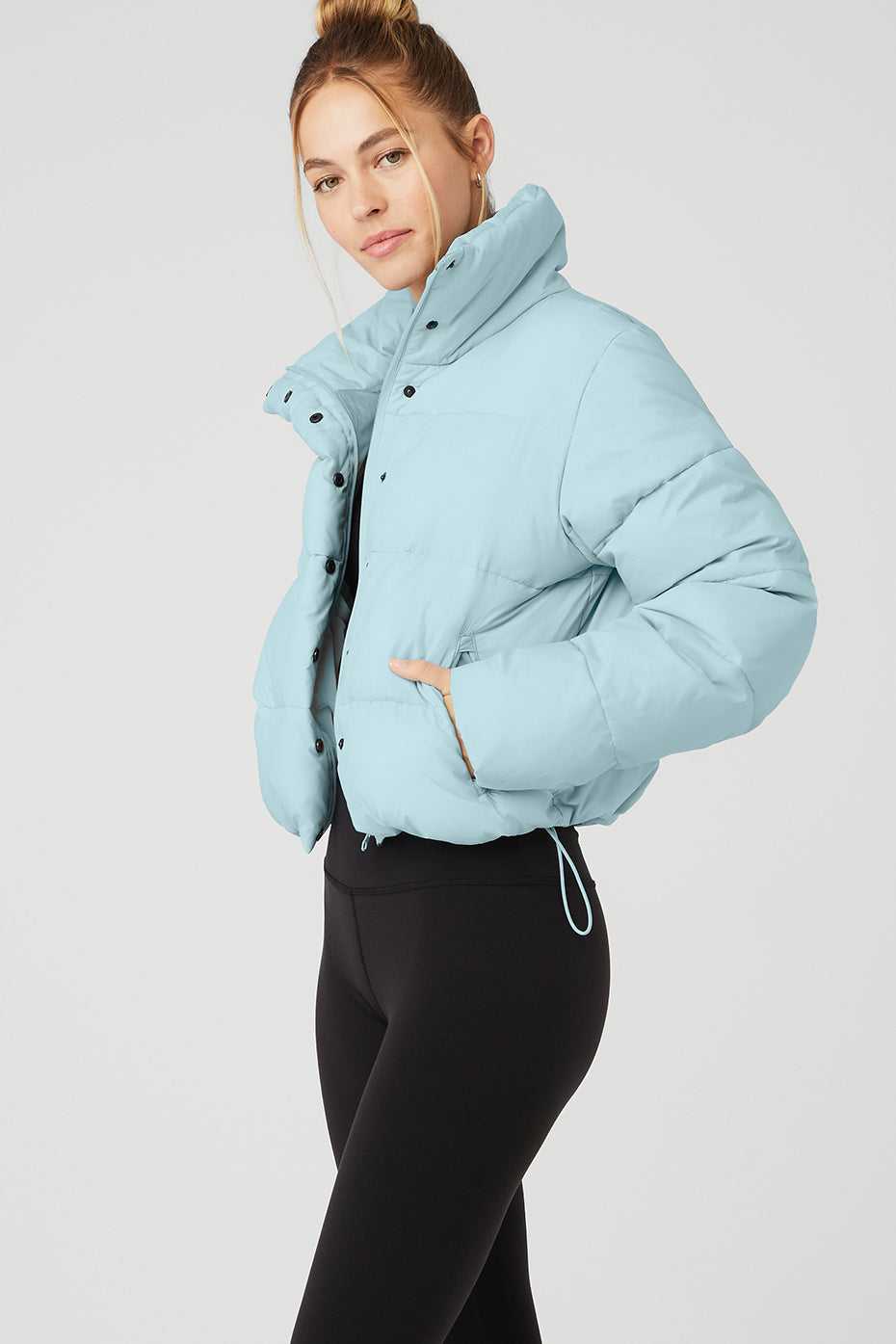 Manteaux Alo Yoga Gold Rush Puffer Bleu Femme | SMR-99155544