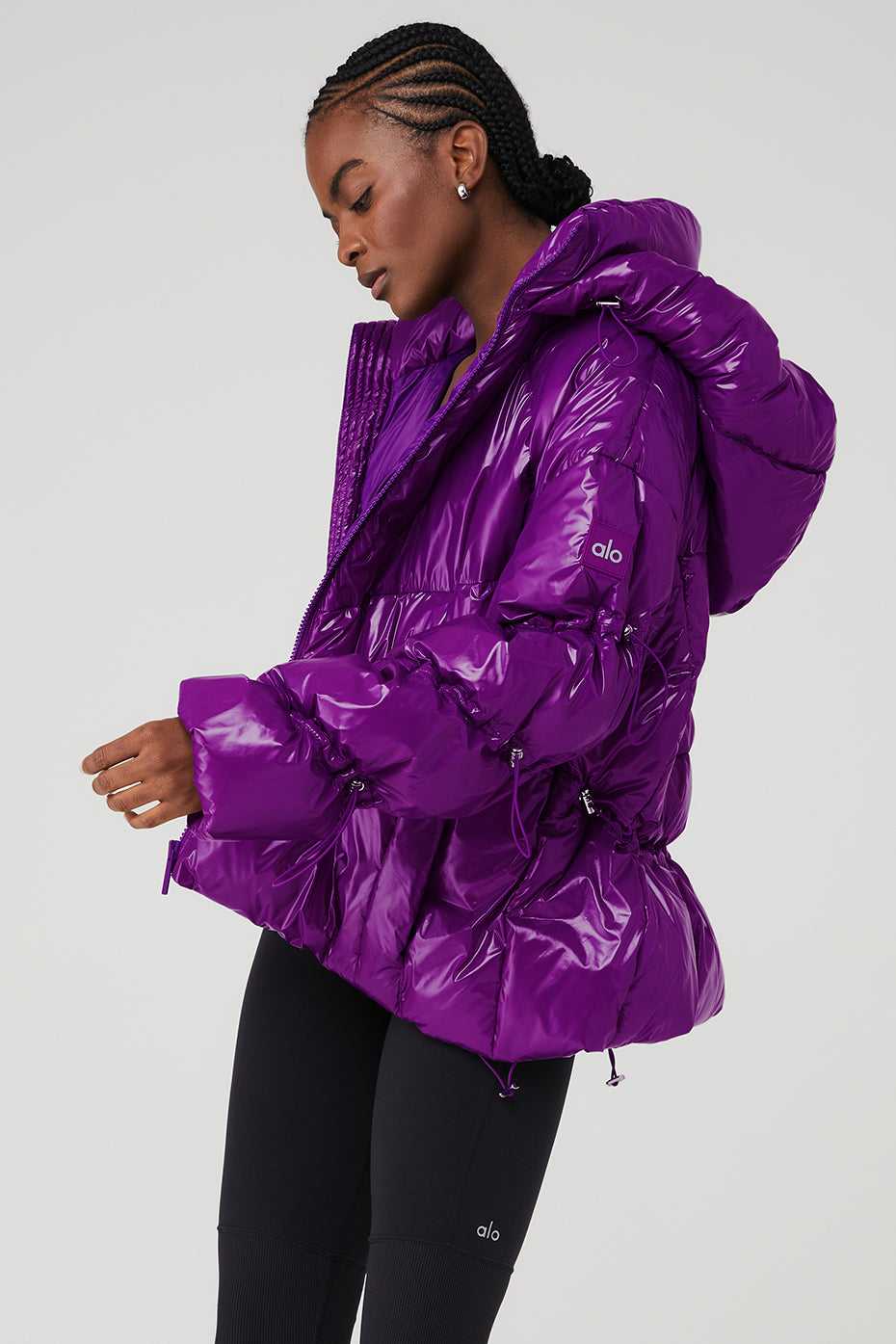 Vestes Alo Yoga Stunner Puffer Violette Foncé Femme | DIJ-69696647