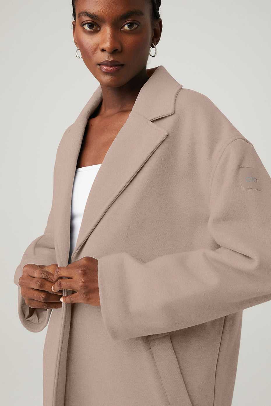 Manteaux Alo Yoga VIP Blazer Trench Grise Marron Femme | TXO-04516785