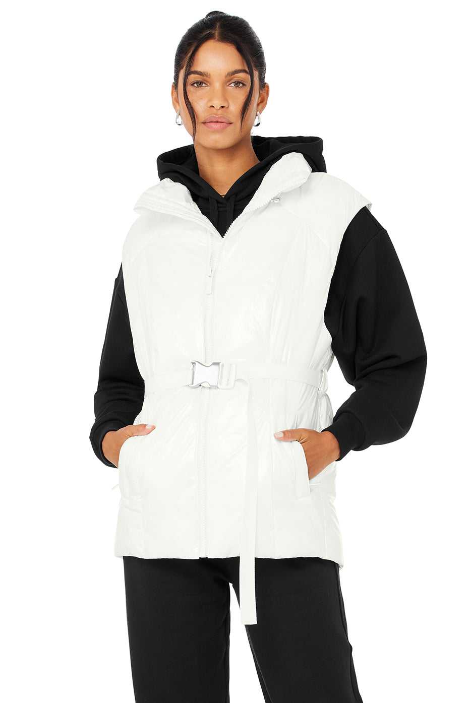 Gilet Alo Yoga Stunner Puffer Blanche Femme | VEW-63792708