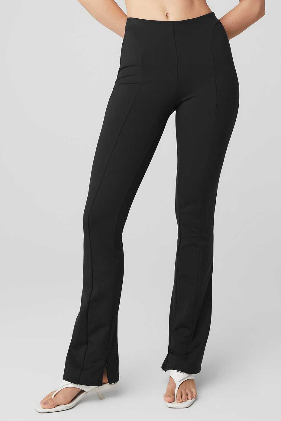 Leggings Alo Yoga High-Waist Zip It Flare Noir Femme | IYN-93236292