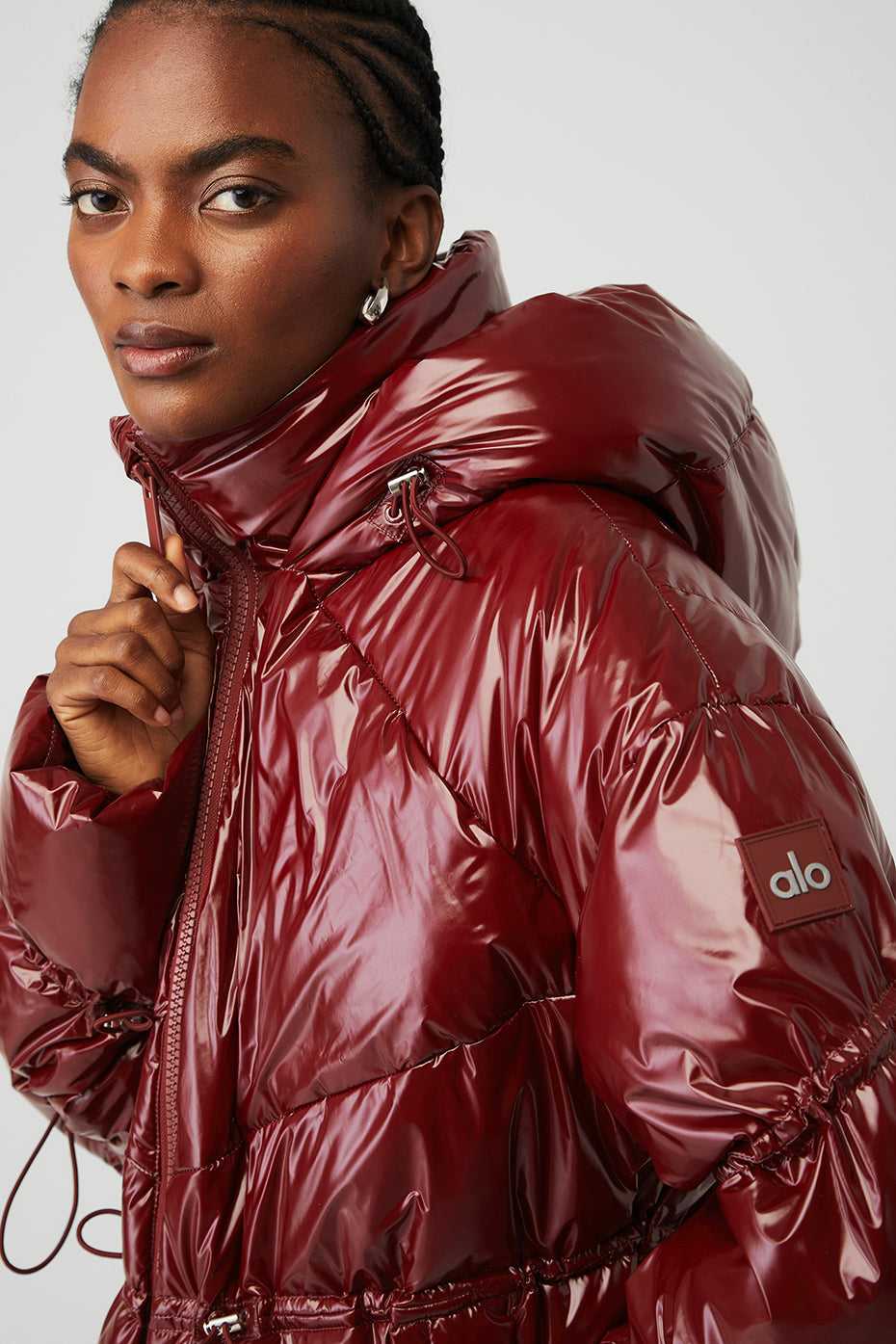 Vestes Alo Yoga Stunner Puffer Cranberry Femme | BEO-20806780