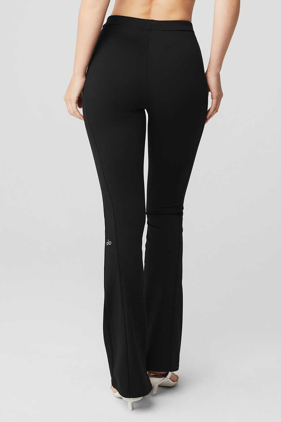 Leggings Alo Yoga High-Waist Zip It Flare Noir Femme | IYN-93236292