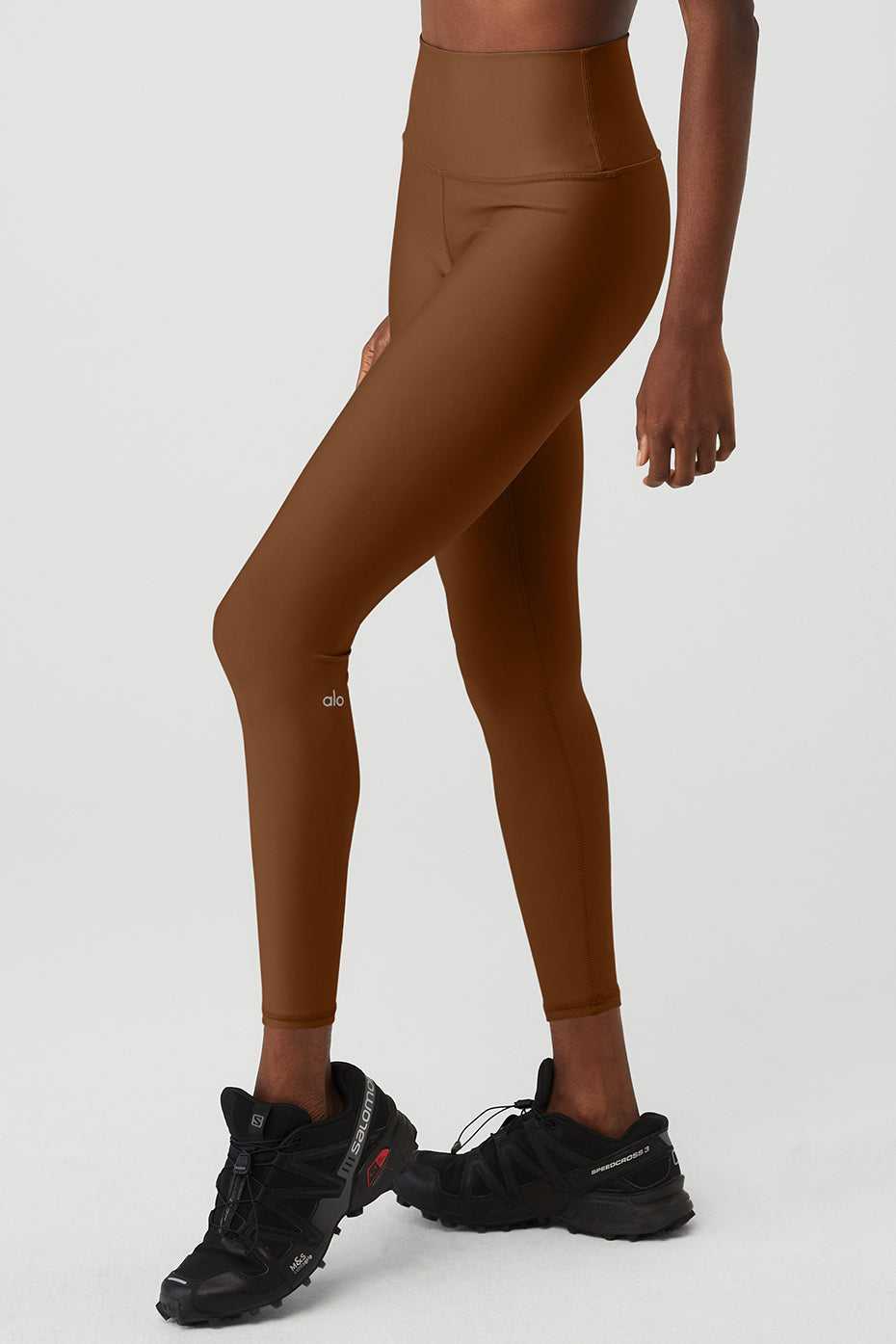 Leggings Alo Yoga 7/8 High-Waist Airlift Marron Femme | HLB-68906066